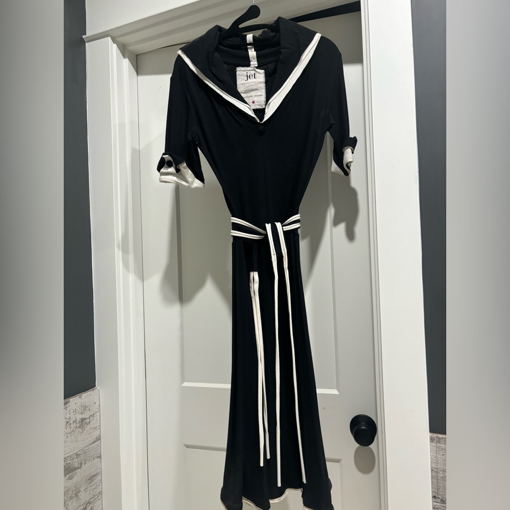 Jet of Portland black cotton dress